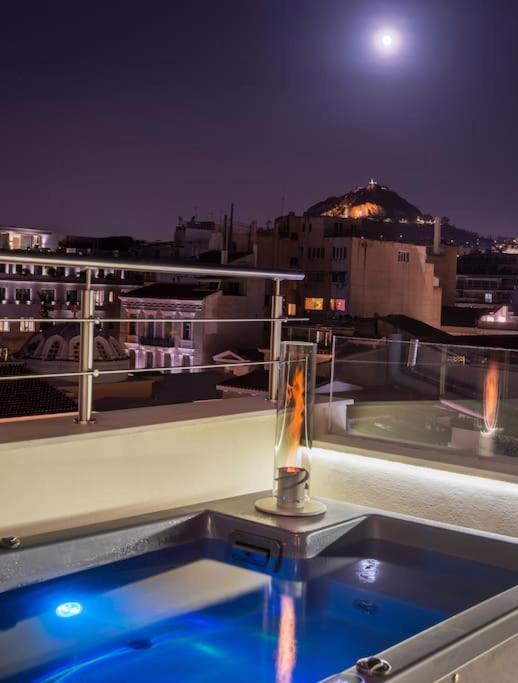 Heated Plunge Pool & Firepit Acropolis Penthouse Apartamento Atenas Exterior foto