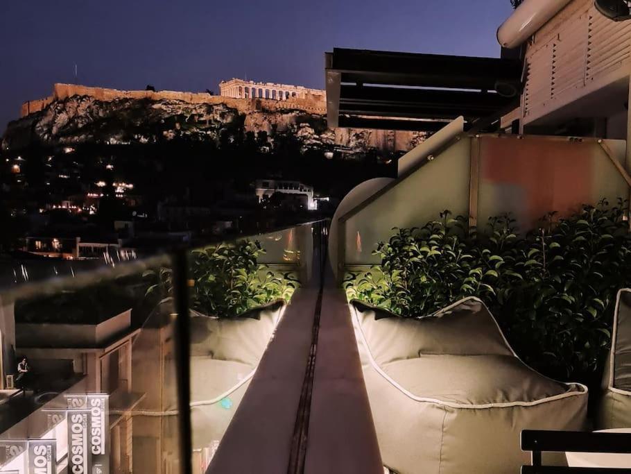 Heated Plunge Pool & Firepit Acropolis Penthouse Apartamento Atenas Exterior foto