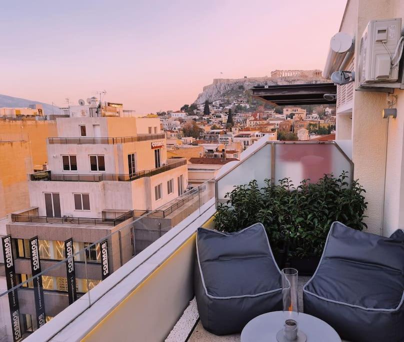 Heated Plunge Pool & Firepit Acropolis Penthouse Apartamento Atenas Exterior foto