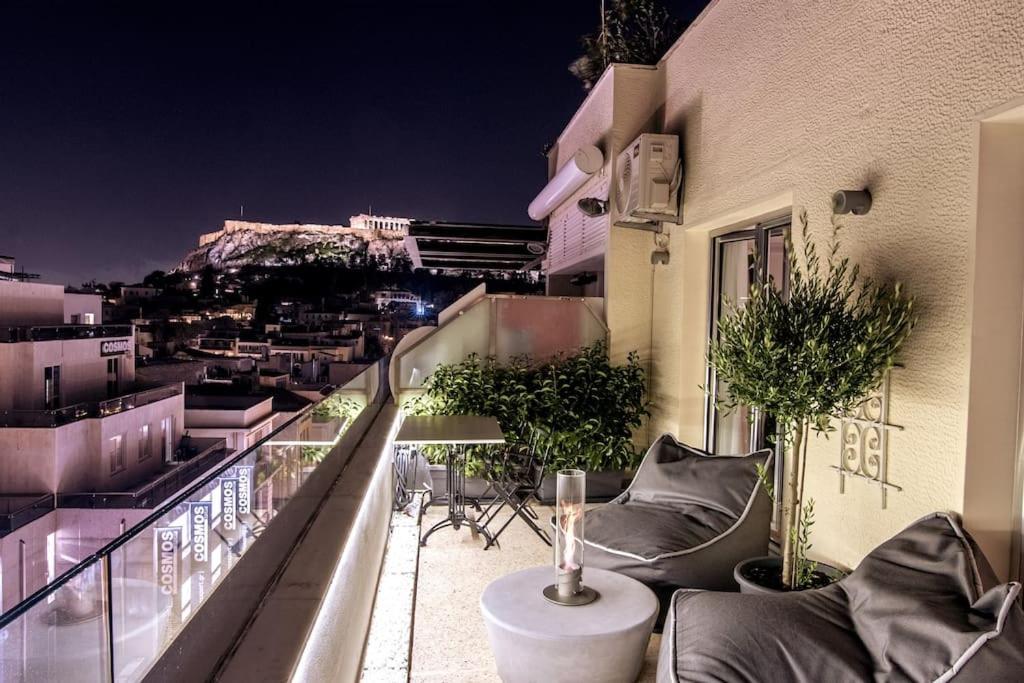 Heated Plunge Pool & Firepit Acropolis Penthouse Apartamento Atenas Exterior foto